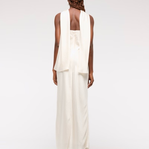 Abercrombie & Fitch Cream Strapless Dress - Picture 2 of 2